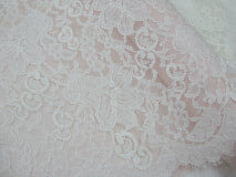 "Lily" lace, natural white, $48/yd
