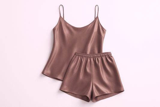 Pure silk charmeuse in terra cotta