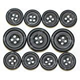 Charcoal jacket buttons