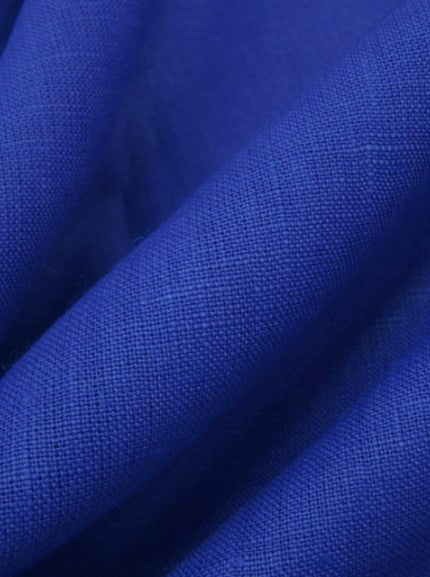 100% linen dressweight, Cobalt blue