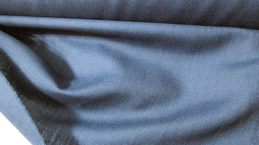 Wool/linen serge in navy blue