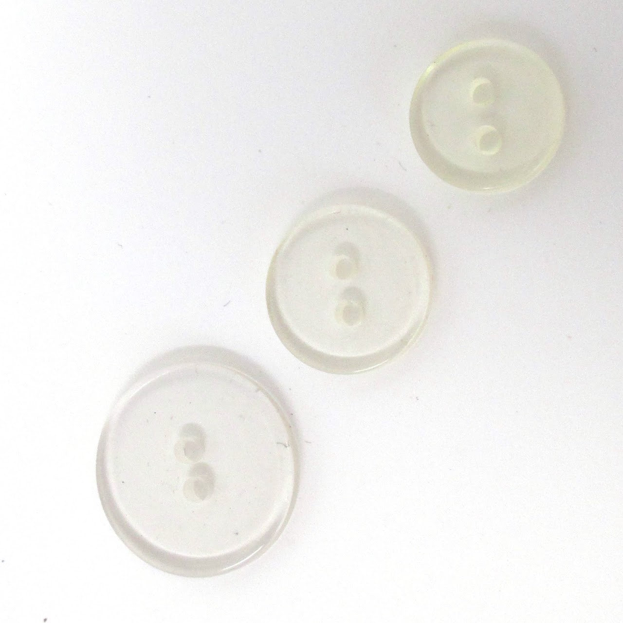 Small clear backer buttons, 10/$2