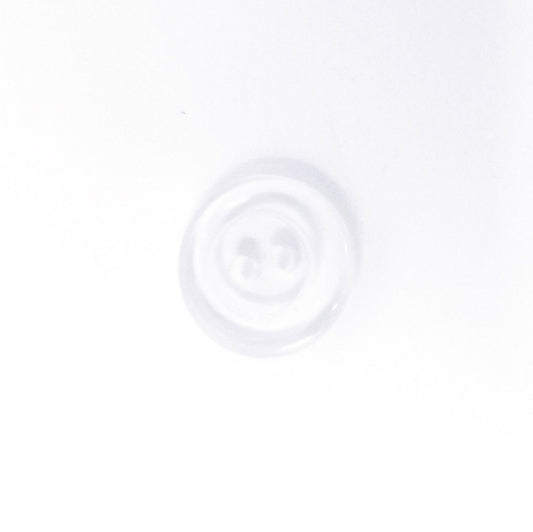 Simple rim 2-hole clear buttons, 10 buttons $3