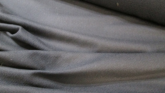 Textured cotton crepe in navy blue, $17.50/yd