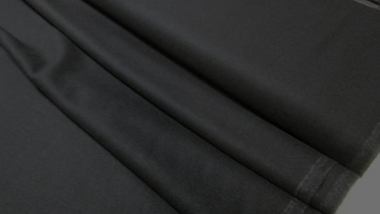 Pure wool crepe in black, $39/yd