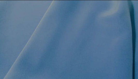 Celestial blue pure silk crepe de chine