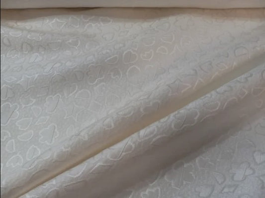 Italian novelty cloque suiting, natural white