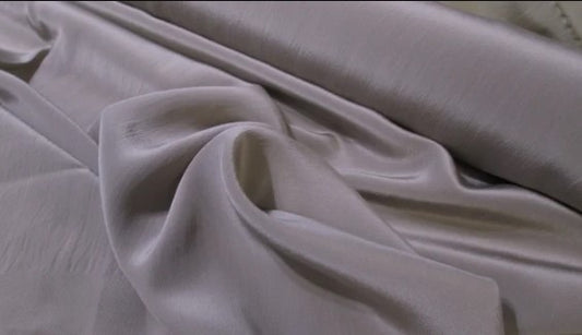 Pure silk crepe de chine in taupe - $29/yd