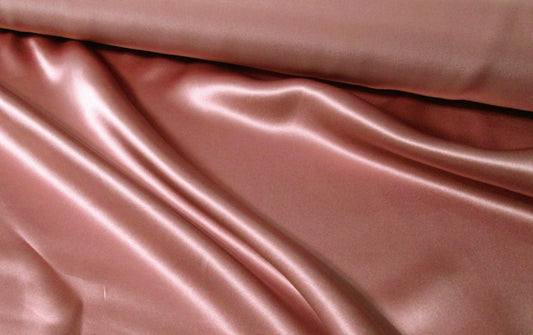 Pure silk charmeuse in terra cotta, $39/yd