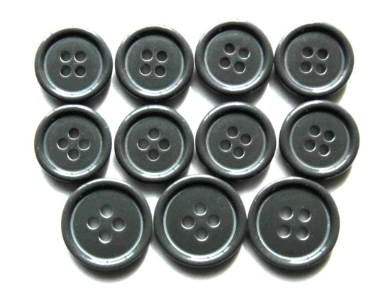 Hi polish gray composite jacket buttons