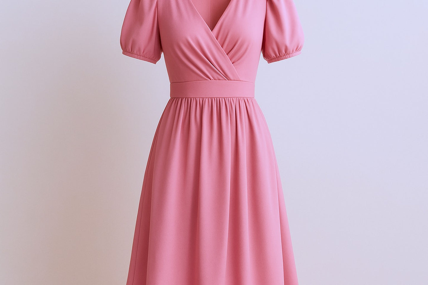 Pure silk crepe de chine in carnation pink