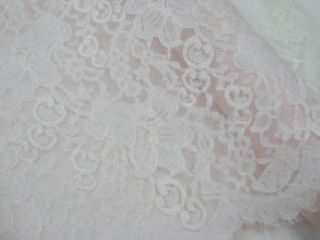 "Lily" lace, natural white, $48/yd