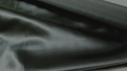 Pure silk charmeuse in money green, $39/yd