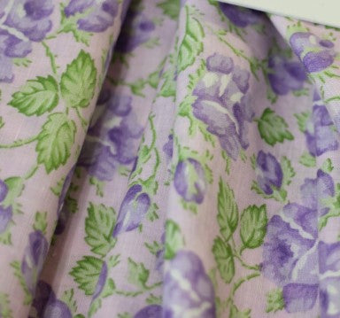 Italian pure linen floral print, $35/yd