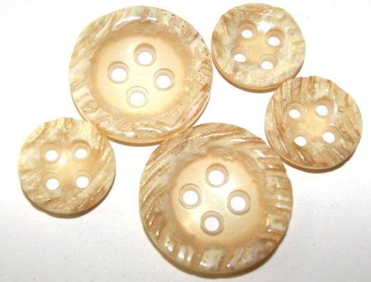 Antler look buttons imported from France