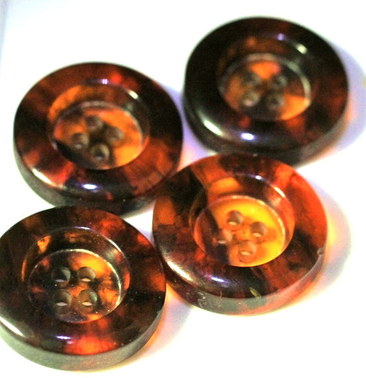 Thick tortoise look buttons for coats, $4-6/pc