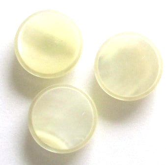 Ivory/clear, encased mother of pearl buttons
