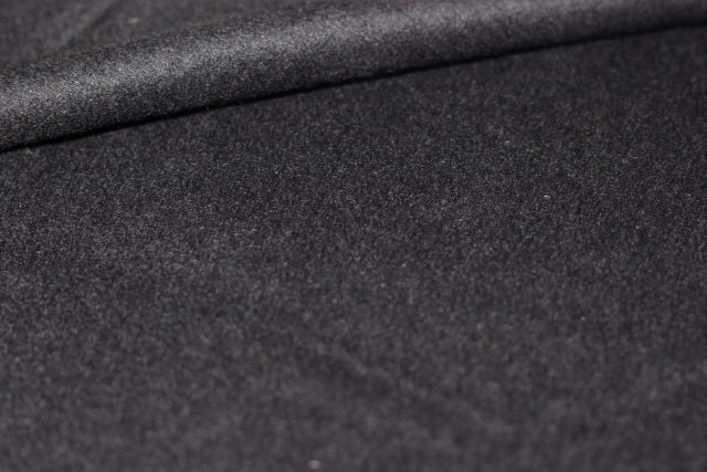 Wool/cashmere coat weight in charcoal gray, $65/yd