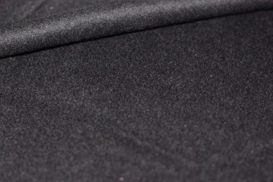Wool/cashmere coat weight in charcoal gray, $65/yd