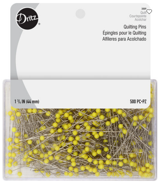 500 or 400 quilting pins