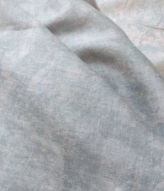 Tie dye linen print, sage/mauve - $29/yd