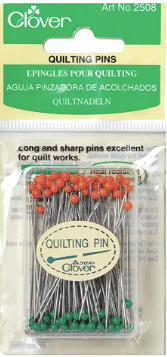 Clover brand glass head quilting pins