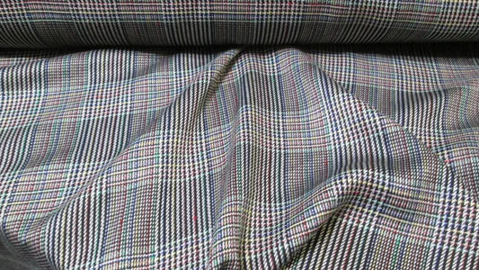 Multicolor glen plaid light suitweight, $17.50/yd