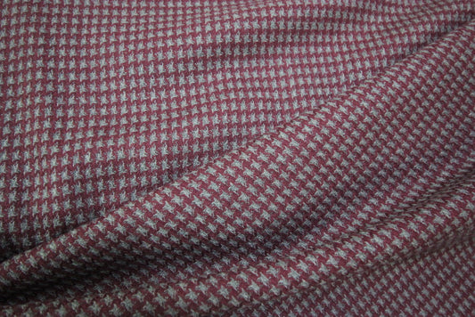 Pure wool check, imported from Spain, $34/yd