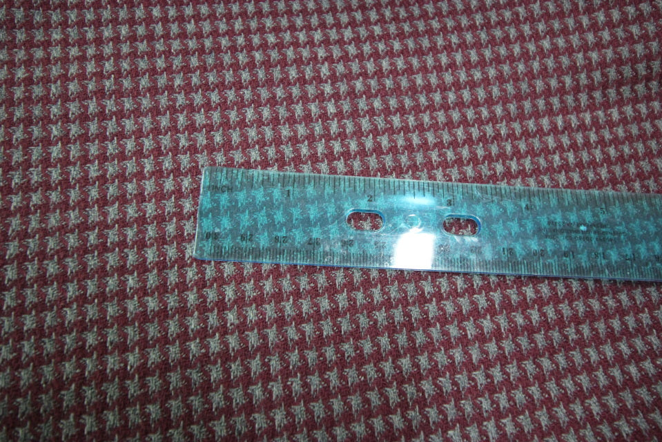 Pure wool check, imported from Spain